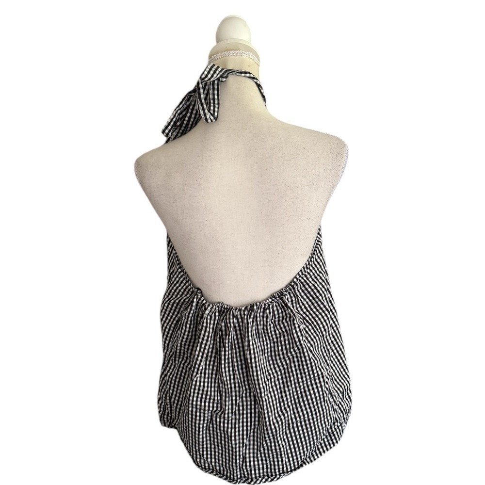 Free People “Take it Easy” Gingham Halter Top - Picture 5 of 9